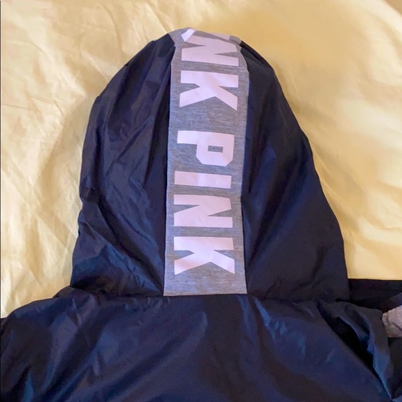 VS-Pink Three Quarter Zip Rain Resistant Jacket - Picture 3 of 3